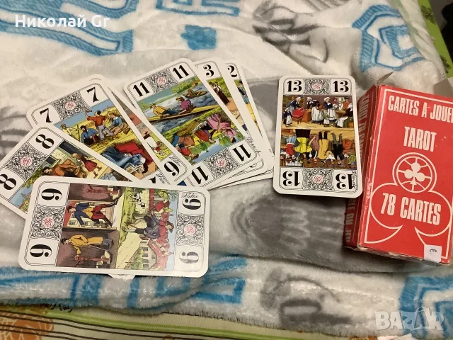 Френски карти таро  за игра, снимка 2 - Таро карти - 56299294