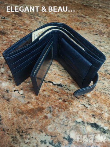 Комплект елегантна мъжка кожена чанта JEEP от екожа плюс портфейл от естествена, снимка 5 - Портфейли, портмонета - 37938304