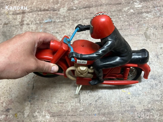 Играчка мотор с моторист , снимка 4 - Коли, камиони, мотори, писти - 50509028