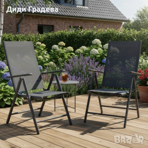 Сгъваем стоманен стол с регулиране на облегалката - издръжливост и елегантен дизайн