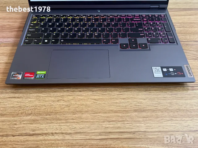 16`Legion Pro 5`Ryzen 7 5800H/RTX 3070/32GB RAM/512GB SSD/2.5k 165Hz/Батерия 96%, снимка 3 - Лаптопи за игри - 55715117