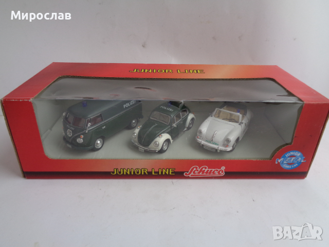 1:43 SCHUCO VW ЛОТ ПОЛИЦИЯ ПОЛИЦЕЙСКА КОЛИЧКА ИГРАЧКА МОДЕЛ, снимка 1 - Колекции - 44758203