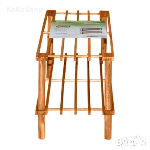 Дървена етажерка за обувки-74х29х26 см. /етажерка за обувки цвят дъб, снимка 3 - Етажерки - 50760156