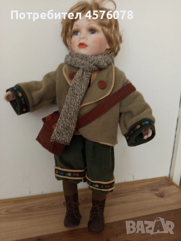немска колекционерска порцеланова кукла в много добро състояние