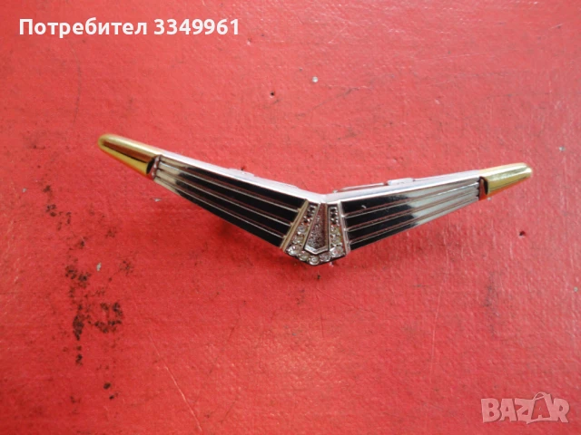 Невероятна щипка игла за вратовръзка с камъни 6, снимка 5 - Гривни - 51342287