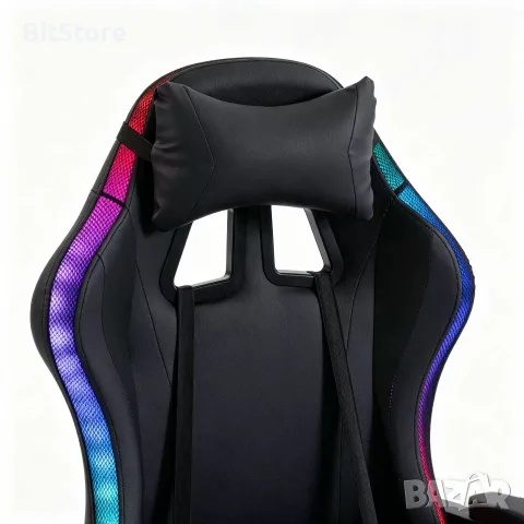 RGB геймърски стол, снимка 9 - Столове - 56483428