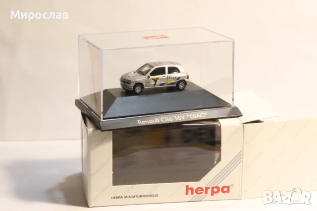 HERPA H0 1/87 RENAULT CLIO МОДЕЛ КОЛИЧКА ИГРАЧКА