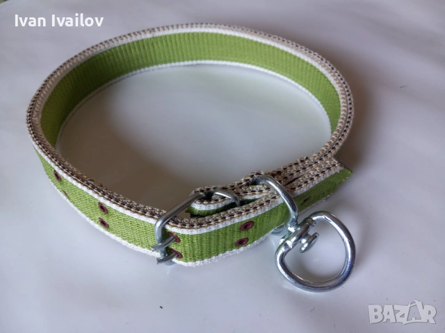 Усилена текстилна каишка 95см за голямо куче – Двойно шита, с Върток и Двойна катарама