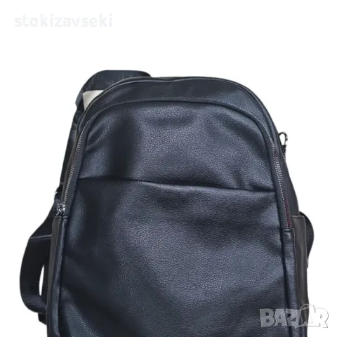 Дамска раница с голям джоб и малък с магнитно копче , снимка 1