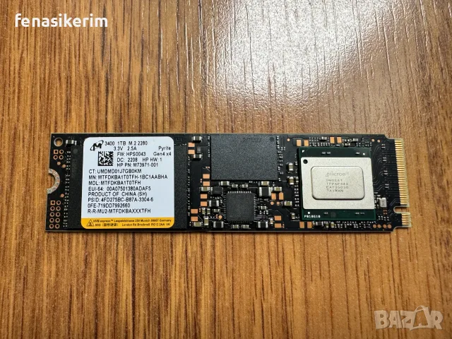 96% Здраве Micron 1000GB 1TB SSD NVMe SSD Gen 4 x4 PCIe 2280 6600MB/s