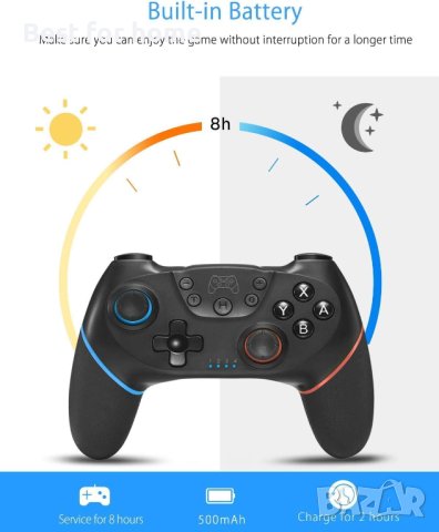 Switch Controller, безжичен професионален контролер за Switch/Switch Lite/Switch OLED, Switch Remote, снимка 4 - Аксесоари - 42716929