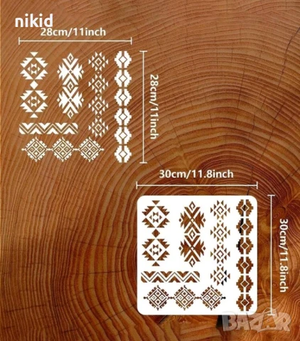 Народни носии мотиви голям шаблон стенсил спрей за торта украса декор Scrapbooking, снимка 2 - Други - 50569203