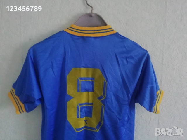 Maccabi Tel Aviv #8 Away 1988 1989 Match Worn Shirt Jersey Trikot Diadora Football Vintage Israel, снимка 3 - Тениски - 52688964