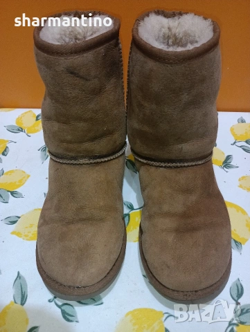 UGG Australia N 35 Кожени ботуши, снимка 3 - Дамски боти - 53360263