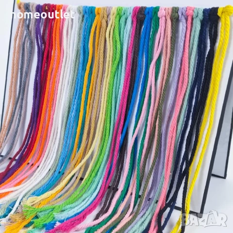 Памучен шнур / въже за макраме X001BZBZ9L 4MM/200M ARMEEGRUN, снимка 2 - Гоблени - 50724143