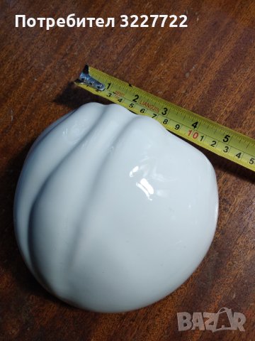 Стенна ваза финна бяла керамика, снимка 2 - Вази - 42839860