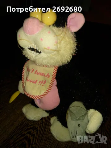Интерактивна играчка на батерии - котарак с мишка, снимка 2 - Електрически играчки - 48115538