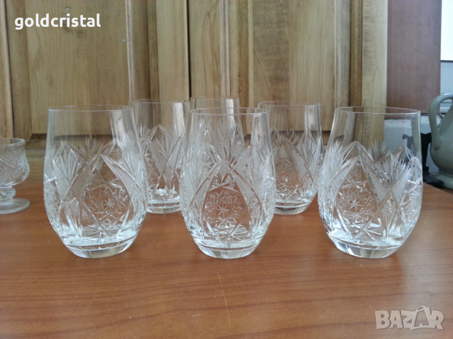 Кристални чаши, снимка 18 - Антикварни и старинни предмети - 35858464