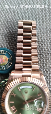 Новогодишна промоция!Rolex Day-Date Oyster 40 mm Everose gold 228235 UNISEX, снимка 8 - Мъжки - 52899781