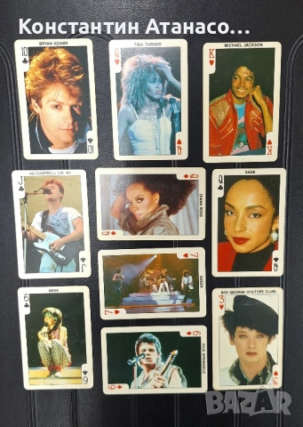 Карти от дъвки "Rock'n bubble" 80'те