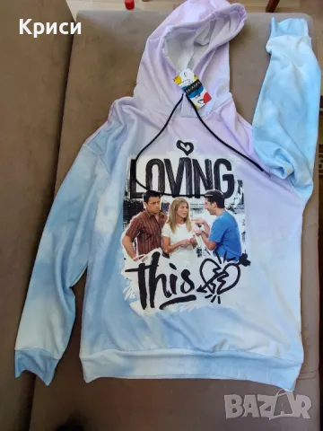 Унисекс суичър с качулка (НОВ) - FRIENDS