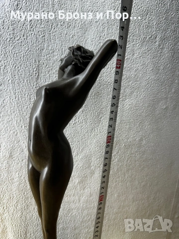 Голяма бронзова статуетка „Пробуждане“ (Reveil) от Филип Волферс (Philippe Wolfers) – 42 см, 3.5 кг, снимка 6 - Антикварни и старинни предмети - 53986387