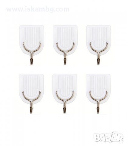 СЕТ ОТ 6 САМОЗАЛЕПЯЩИ СЕ МАЛКИ ЗАКАЧАЛКИ ЗА ЛЕКИ КУХНЕНСКИ АКСЕСОАРИ - код 1772, снимка 9 - Други стоки за дома - 33981733