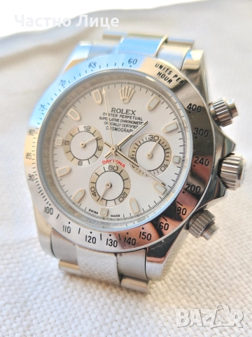 Разкошен Мъжки Ръчен Автоматичен Часовник ROLEX DAYTONA, снимка 2 - Мъжки - 51604724