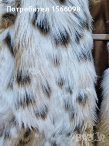 Палто с косъм , снимка 3 - Палта, манта - 52486077