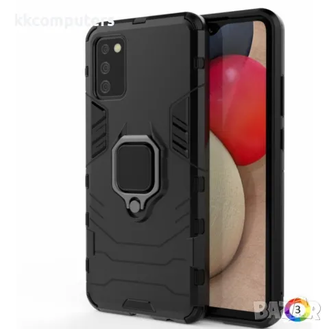 Samsung Galaxy A02s Удароустойчив Ring Holder Калъф и Протектор, снимка 4 - Калъфи, кейсове - 48612099