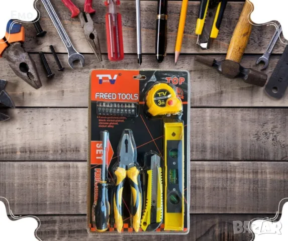 Перфектен комплект различни инструменти за всеки майстор