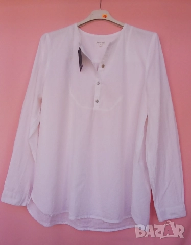 Бели кенарени и памучни дамски ризи за всякакъв повод, снимка 8 - Ризи - 51484198