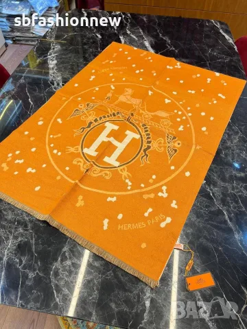 HERMES кашмирени шалове, снимка 6 - Шалове - 56116123