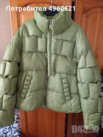 зелено късо яке ново, снимка 2 - Якета - 56235389