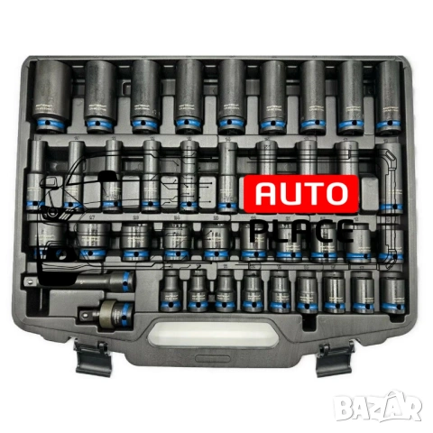 Комплект ударни вложки 1/2″ 40 части KraftWelle, снимка 5 - Други инструменти - 53897054