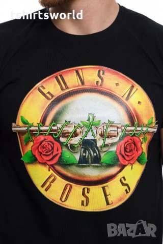 Нова мъжка тениска с логото на музикалната група Guns N'Roses, снимка 2 - Тениски - 32953652