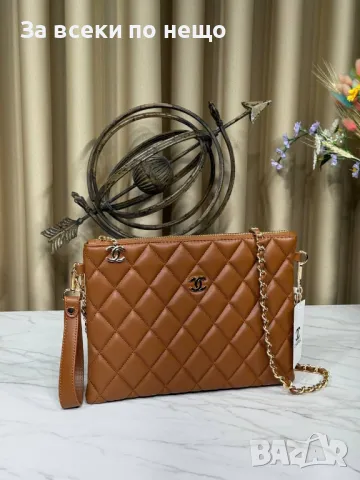 Chanel Дамска Кожена Чанта Шанел - Налични Различни Цветове Код E53, снимка 6 - Чанти - 50215187