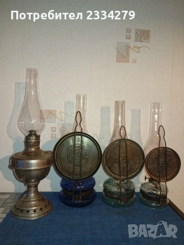 Стари газени лампи и фенер,,ВАТ N:158, G.D.R. неупотребявани, снимка 2 - Антикварни и старинни предмети - 53057188