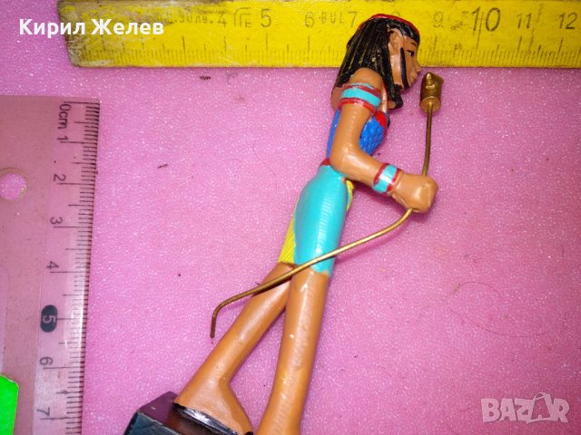 ДЕКОРАТИВНА ПОЛИРЕЗИНОВА ЕГИПЕТСКА СТАТУЕТКА ФИГУРКА с МИТОЛОГИЧНА ТЕМАТИКА СУВЕНИР ЕГИПЕТ 42898, снимка 5 - Статуетки - 44312415