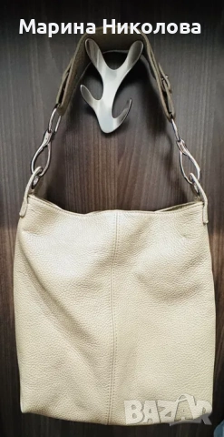 Италианска дамска чанта от естествена кожа