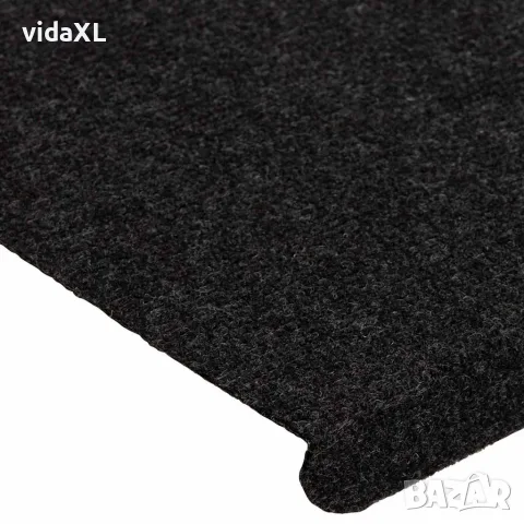 vidaXL Самозалепващи стелки за стълби, 15 бр, 65x24,5x3,5 см, черни, снимка 7 - Изтривалки - 56147149