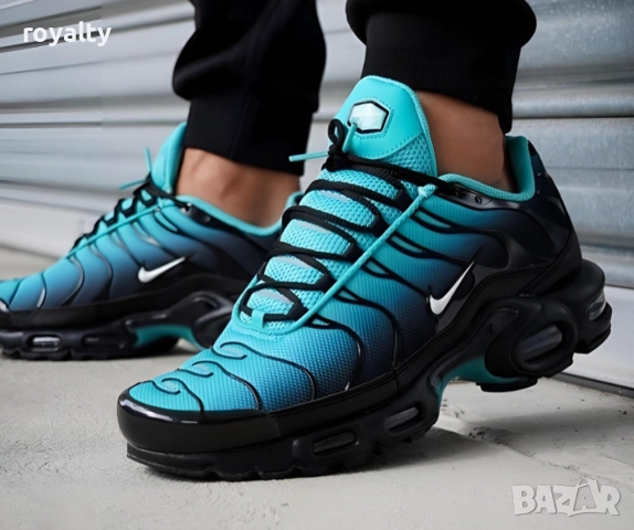 Nike Air Max TN Цвят Черно и Тюркоаз мъжки маратонки , снимка 6 - Маратонки - 51626478