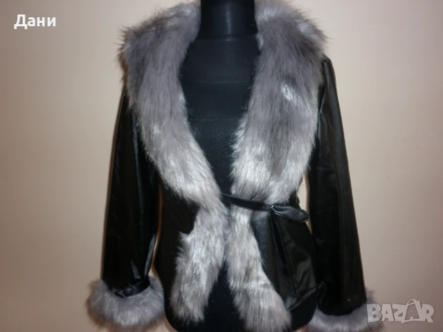 Пухкав елек Amonc -еко кожа, снимка 10 - Елеци - 50686694