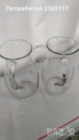 Големи  стъклени дебелостенни кани , снимка 3 - Аксесоари за кухня - 31713873