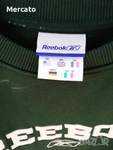 Reebok зелен спортен суитшърт (блуза) , снимка 2 - Суичъри - 56271419