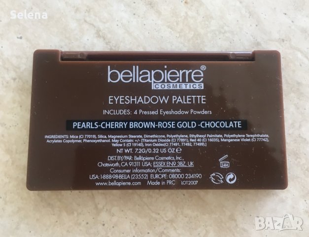 Нова палитра Bellapierre Cosmetics Brown Eyed Girl , снимка 3 - Декоративна козметика - 40162343