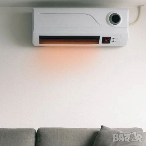 Отоплителна печка за стена Rosberg R51973A – 2000W, дистанционно управление и LED дисплей, снимка 3 - Друга електроника - 51845852