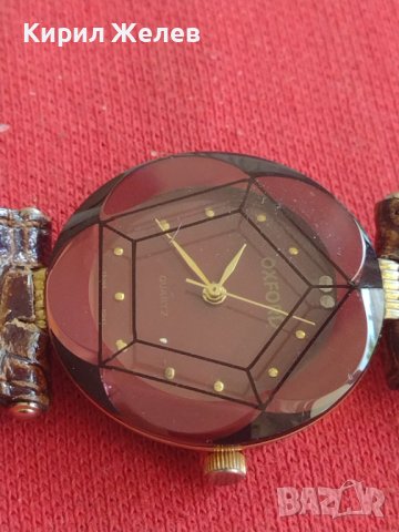 Фешън модел дамски часовник  OXFORD QUARTZ 18 K GOLD JAPAN 18211, снимка 4 - Дамски - 37454690