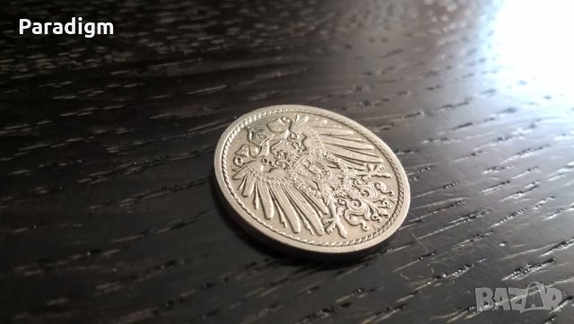 Райх монета - Германия - 5 пфенига | 1913г.; серия А, снимка 2 - Нумизматика и бонистика - 29773014