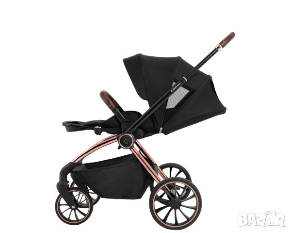 Комбинирана количка 2 в 1 с кош за новородено Kara Black, снимка 9 - Детски велосипеди, триколки и коли - 44209530